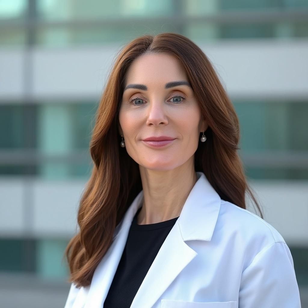 Medical professional in a clinic setting.