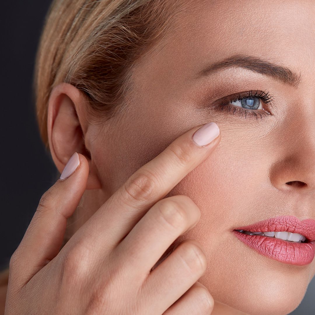Close-up of a bright, smiling mouth.